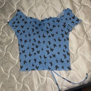 Rue 21 XL butterfly crop top
